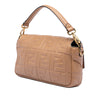 Fendi Zucca Embossed Leather Baguette Satchel Secondhand