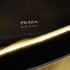 Prada Metallic Leather Double Flap Turn Lock Satchel Secondhand