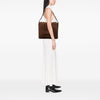 LOEWE Suede Anagram Flap Shoulder Bag Secondhand