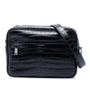 Saint Laurent Crocodile Embossed Leather Camp Camera Bag Secondhand