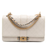 Chanel CC Stitched Calfskin Chain Flap Secondhand