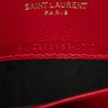 Saint Laurent Grain De Poudre Chevron Monogram Envelope Wallet on Chain Secondhand