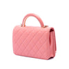 Chanel Mini Rectangular Lambskin Paris Le19M Charming Top Handle Flap Secondhand