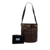 Prada Calfskin Jeweled Belted Bucket Bag Secondhand