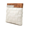 Bottega Veneta Lambskin Maxi Intrecciato The Snap Clutch Secondhand