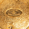 Chanel Gold Plated 31 Rue Cambon Medallion Brooch Secondhand