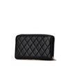 Secondhand Chanel Lambskin Cambon Ligne Zip Around Long Wallet