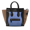 Celine Mini Tricolor Nubuck and Smooth Calfskin Luggage Tote Secondhand