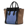 Celine Mini Tricolor Nubuck and Smooth Calfskin Luggage Tote Secondhand