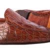 Secondhand Prada Vintage Brown Exotic Leather Loafers - '90s