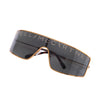 Secondhand Stella Mccartney Gold Metal Serigraphy Mask Sunglasses