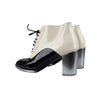 Secondhand Chanel Patent Leather Bow Lace-Up Ankle Boots - '10s