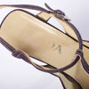 Second Hand Prada Purple Suede T-Strap Pumps