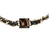 Chanel Lambskin and Gold Plated Enamel CC Square Choker Necklace Secondhand
