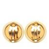 Chanel CC Resin Round Clip On Earrings Secondhand