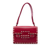 Valentino Leather Rockstud Flap Shoulder Bag Secondhand