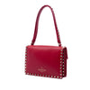 Valentino Leather Rockstud Flap Shoulder Bag Secondhand