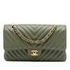Chanel Medium Classic Chevron Lambskin Double Flap Secondhand