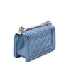Secondhand Chanel Small Quilted Perforated Metallic Lambskin Boy Flap