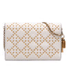 Dior Studded Calfskin Cannage Lady Dior Wallet on Chain Secondhand