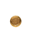 Chanel Gold Plated 31 Rue Cambon Round Brooch Secondhand