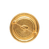 Chanel Gold Plated 31 Rue Cambon Round Brooch Secondhand
