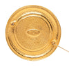 Chanel Gold Plated 31 Rue Cambon Round Brooch Secondhand