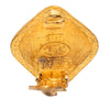 Chanel CC Gold Plated Rhombus Clip On Earrings Secondhand