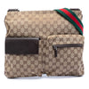 Gucci GG Canvas Web Double Pocket Crossbody Secondhand