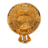 Chanel CC Gold Plated Round Clip On Earrings Secondhand