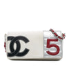 Chanel CC Canvas and Metallic Lambskin No. 5 Chain Flap Secondhand