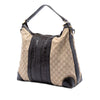 Gucci GG Canvas and Crocodile Embossed Calfskin Secret Satchel Secondhand