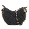 Chanel Mini Quilted Lambskin Chain Around Hook Hobo Secondhand
