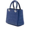 Dior Medium Ultra Matte Calfskin Embossed Cannage Lady Dior Secondhand