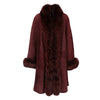 A.N.G.E.L.O. Vintage Cult Burgundy Sheepskin Coat - '80s Second hand