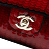 Chanel Paris-Shanghai Medium Satin and Sequins Double Flap Secondhand