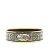 Hermès Wide Bird Feather Enamel Bangle 65 Secondhand
