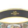 Hermès Wide Bird Feather Enamel Bangle 65 Secondhand