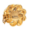 Chanel Gold Plated Faux Pearl Flower Clip On Earrings Secondhand
