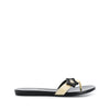 Gucci Black and Beige Flip-Flops - '00s Second hand