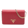 Prada Saffiano Wallet On Chain Secondhand