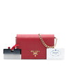 Prada Saffiano Wallet On Chain Secondhand