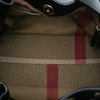 Burberry Small Leather and House Check Canvas Maidstone Satchel Secondhand