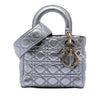 Dior Small Metallic Grained Calfskin Cannage Supple Lady Dior Secondhand