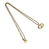 Dior Gold Plated CD Logo Pendant Necklace Secondhand