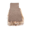 Miu Miu Fox Fur Trimmed Wool Scarf - '10s Second-hand