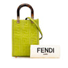 Fendi Mini Zucca Embossed Leather Sunshine Shopper Tote Secondhand