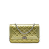 Chanel Bicolor Quilted Metallic Patent Boy Wallet on Chain Secondhand
