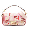 Fendi Zucca Embroidered Canvas Baguette Satchel Secondhand