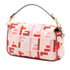 Fendi Zucca Embroidered Canvas Baguette Satchel Secondhand